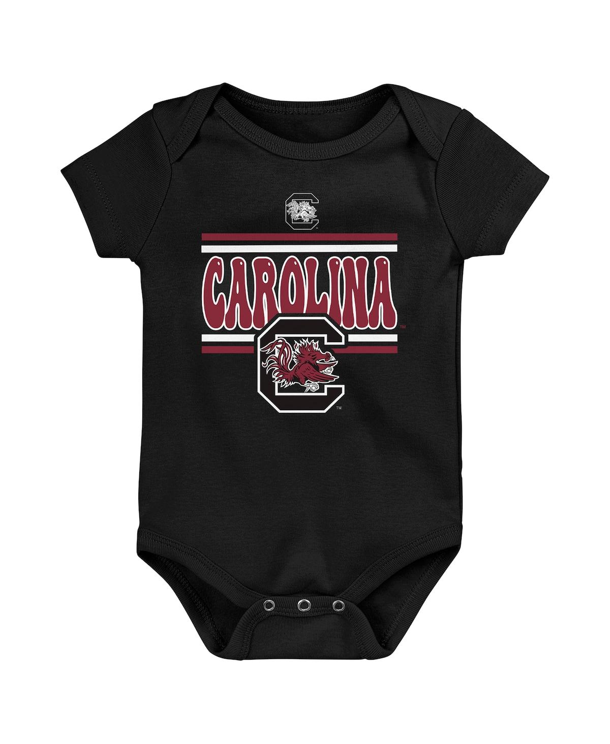 Outerstuff Baby Boys And Girls 3-pack South Carolina Gamecocks Sunday Comics Bodysuit Set In Maroon