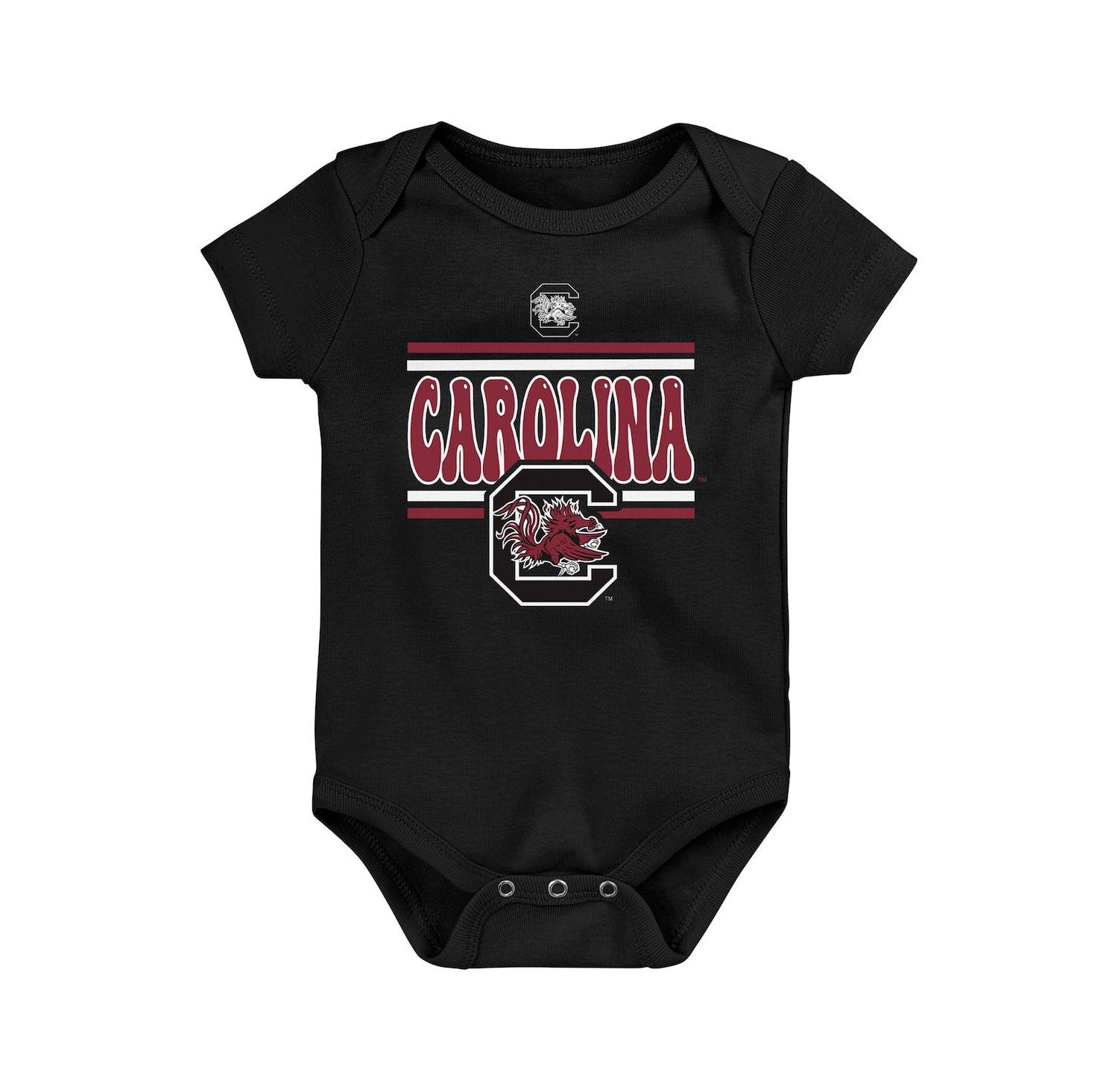 Baby Boys and Girls 3-Pack South Carolina Gamecocks Sunday Comics Bodysuit Set