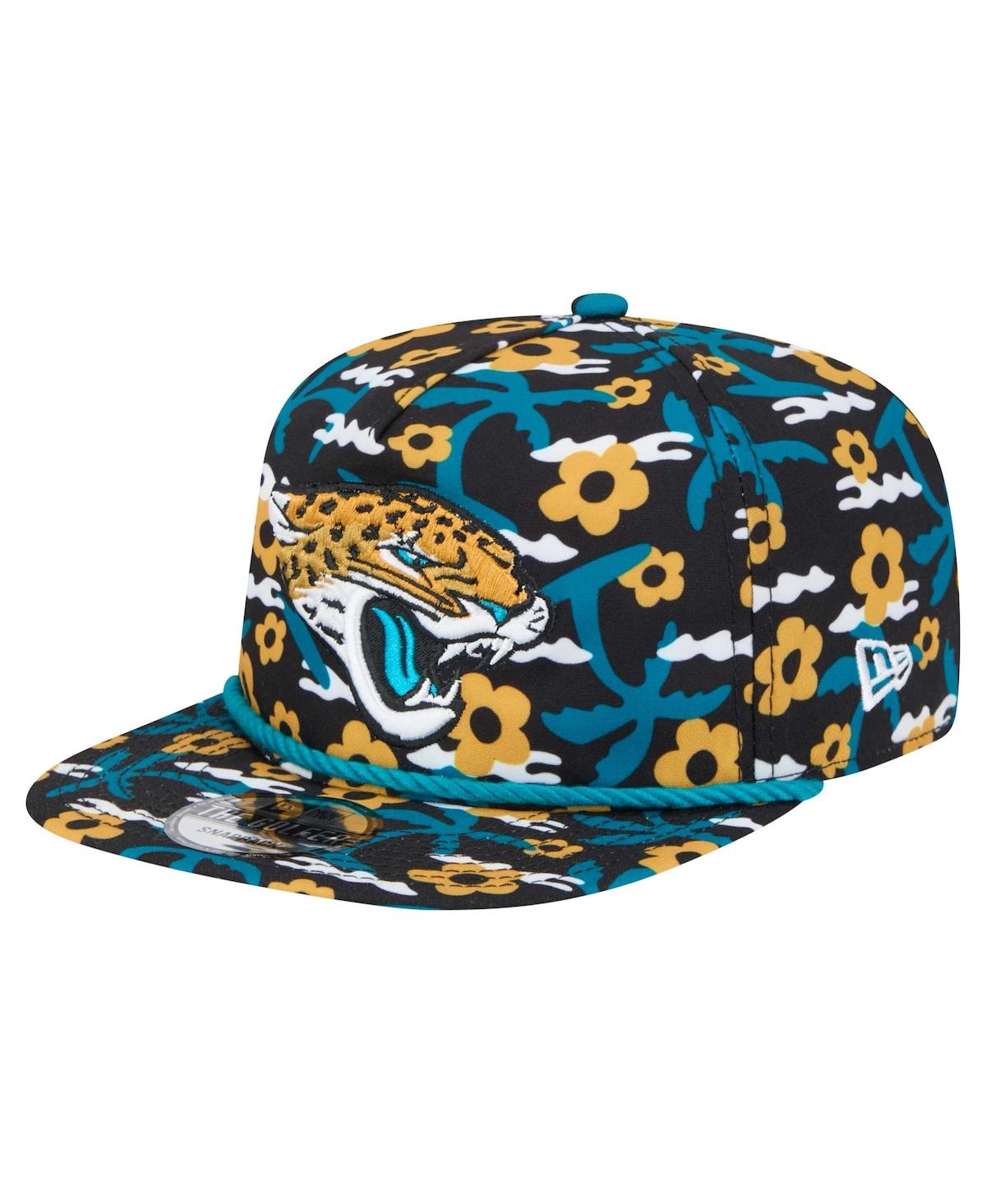 NEW ERA MEN'S BLACK JACKSONVILLE JAGUARS WAKEY WAKEY GOLFER SNAPBACK HAT 