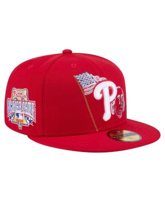 New Era - Men's Red Philadelphia Phillies State Stitch 59fifty Fitted Hat