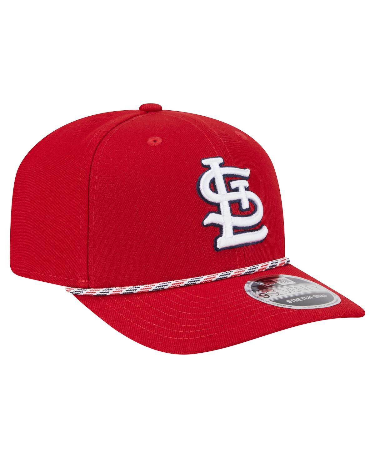 NEW ERA MEN'S RED ST. LOUIS CARDINALS MULTI-ROPE 9SEVENTY STRETCH-SNAP HAT 