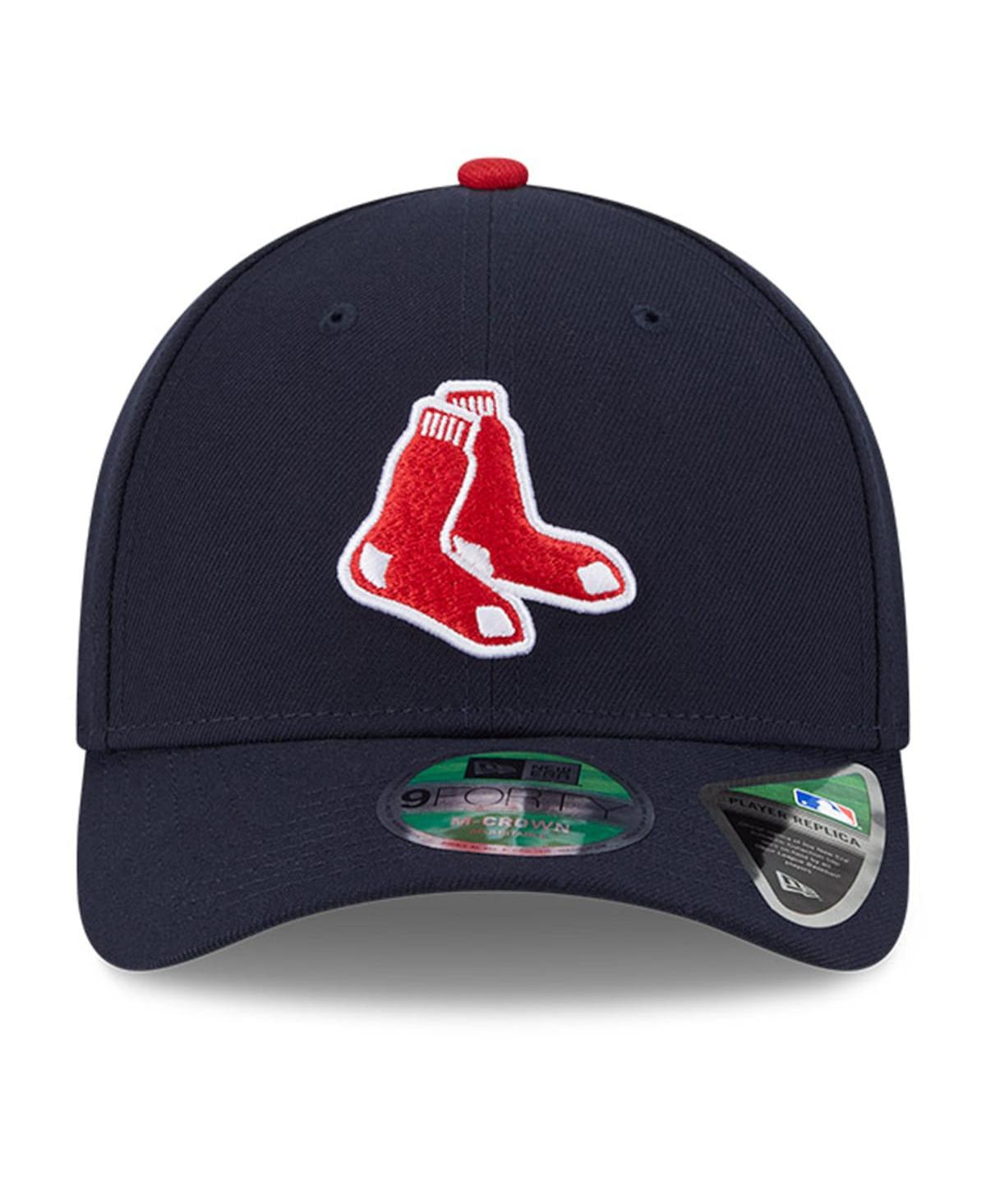New Era Men's Navy Boston Red Sox Player Replica 9Forty Adjustable Hat