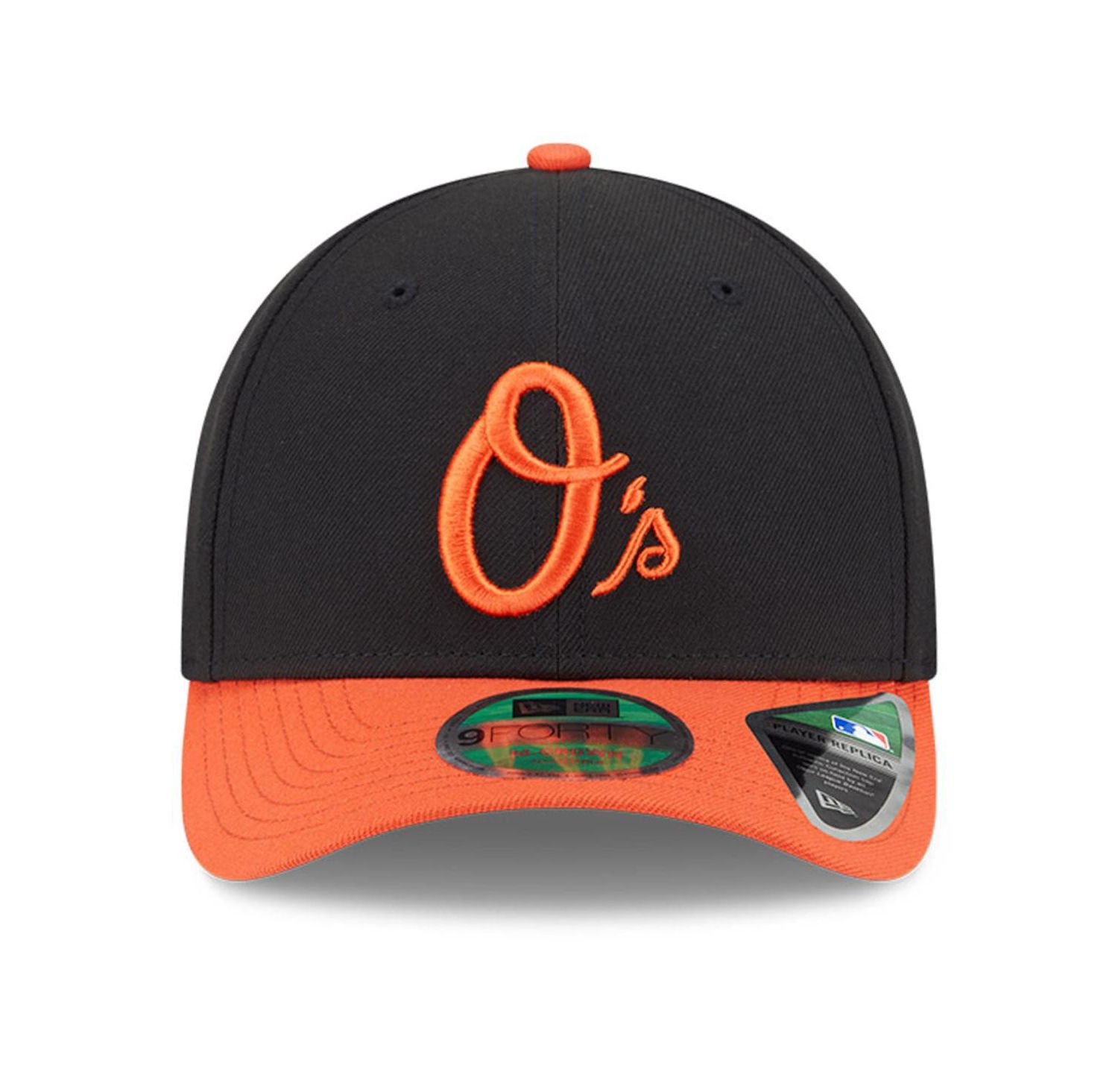 Men's Black Baltimore Orioles Player Replica 9Forty Adjustable Hat