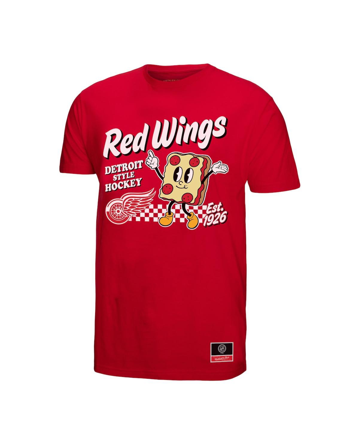 Mitchell & Ness Men's Red Detroit Red Wings Local Food T-shirt