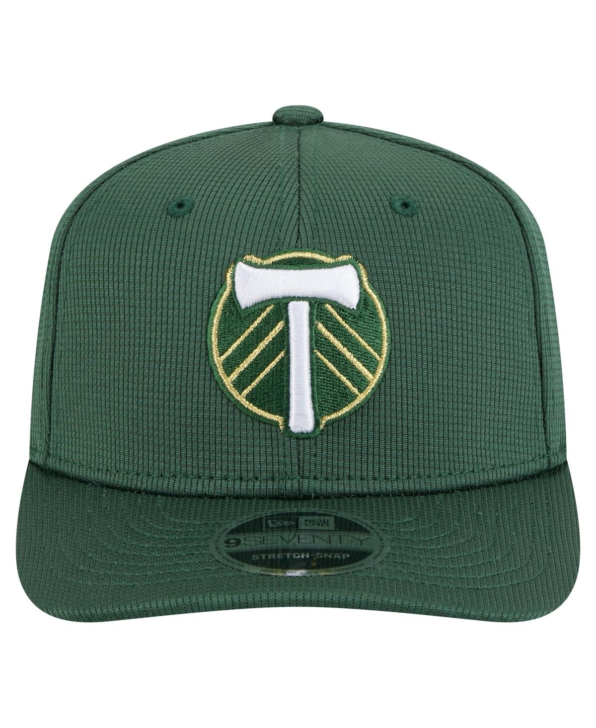 NEW ERA MEN'S GREEN PORTLAND TIMBERS 2025 JERSEY HOOK 9SEVENTY STRETCH-SNAP HAT 