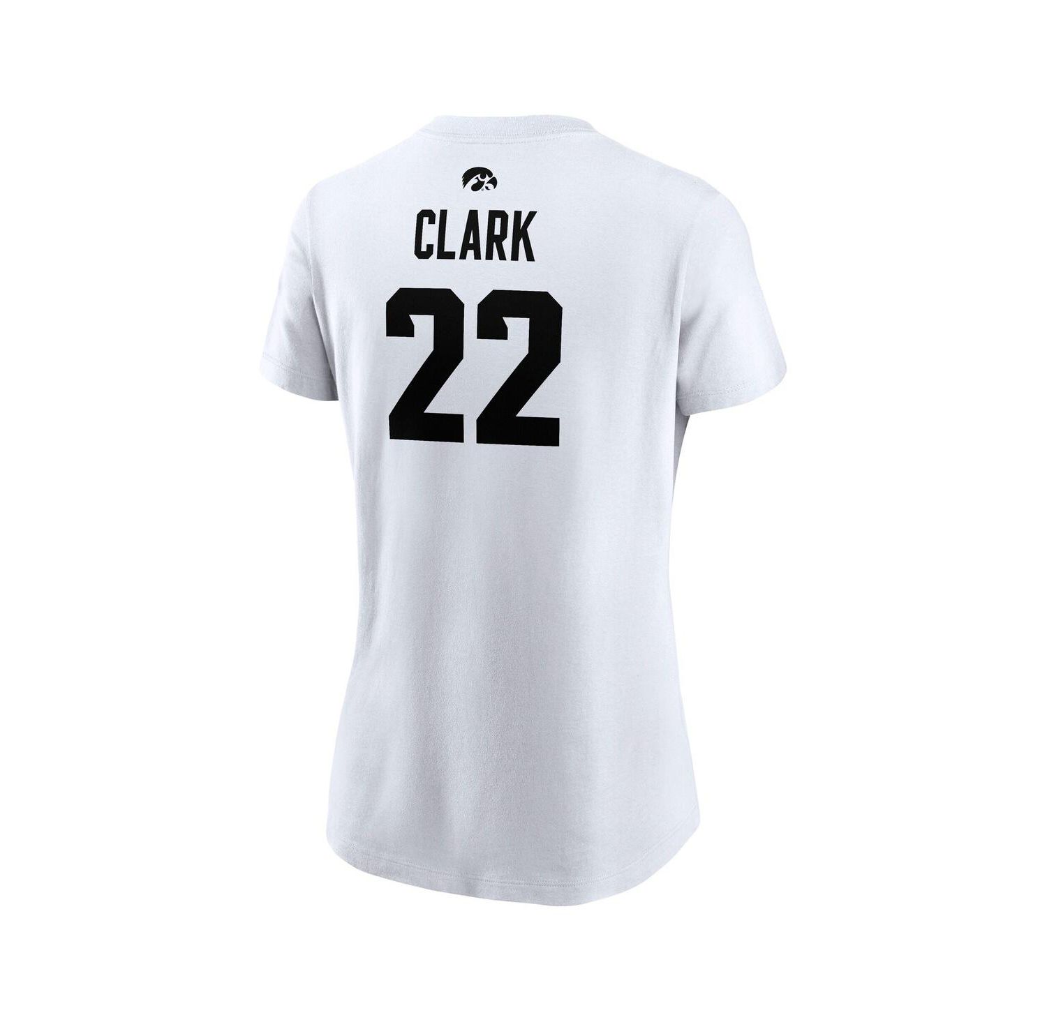 Women's Caitlin Clark White Iowa Hawkeyes Retired Player Name & Number T-Shirt