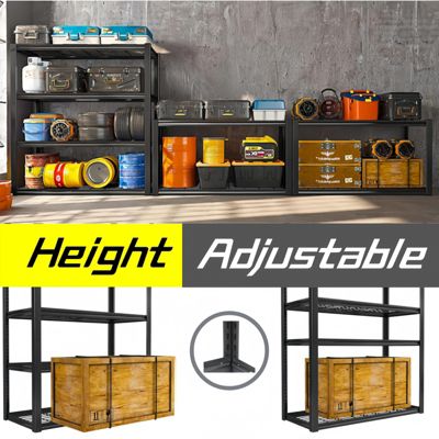 6 Tier Heavy Duty Metal Storage Shelves ,Easy to Assemble ,Adjustable ,Storage Shelves for Basements, Garages and Kitchen,84"H55.1 "W23.6 "D
