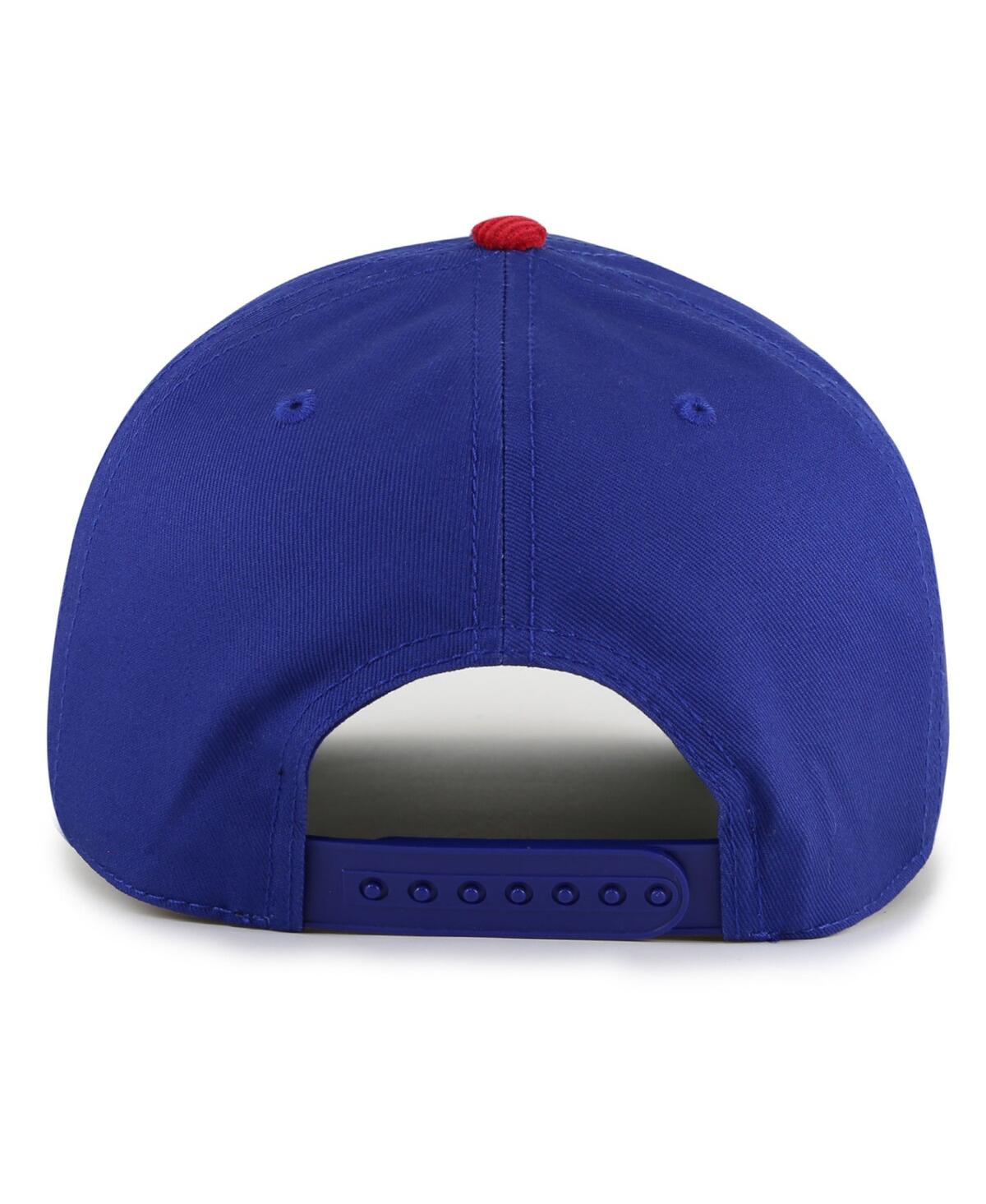 Shop American Needle Men's Blue/red New York Rangers Burnett Adjustable Hat In Blue,red
