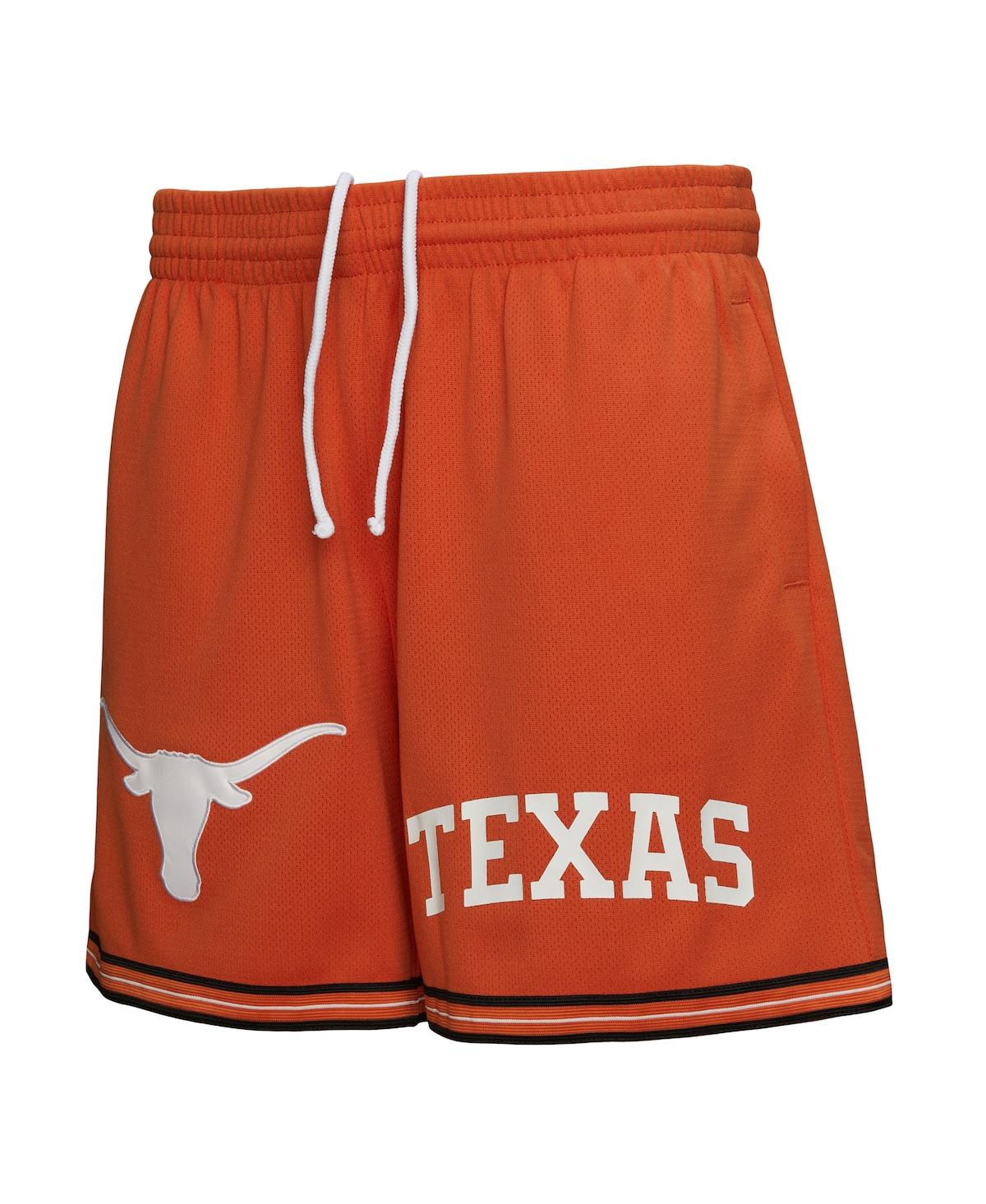 Mitchell & Ness Burnt Orange Texas Longhorns Team Origins Mesh Shorts In Orange