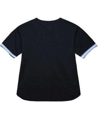 Men's Black North Carolina Tar Heels On The Clock Full-Button Fashion Jersey