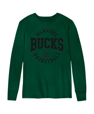 Outerstuff - Preschool Hunter Green Milwaukee Bucks Around The Block Long Sleeve T-shirt