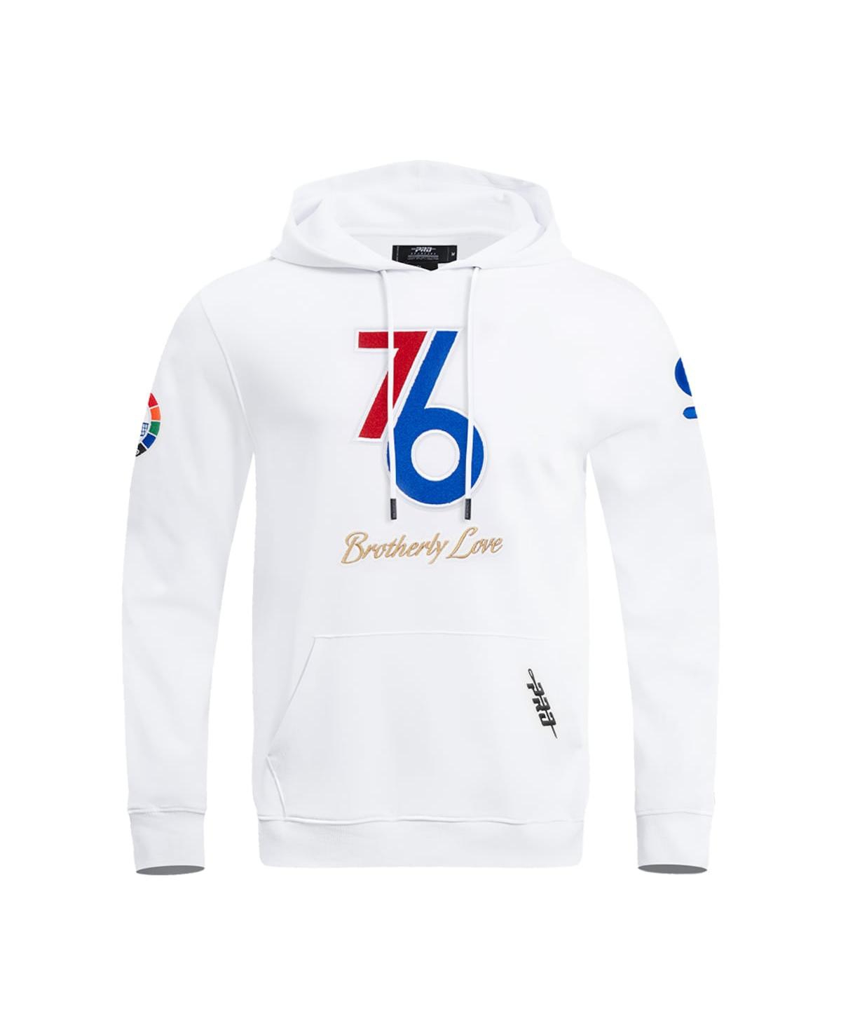 Pro Standard Men's White Philadelphia 76ers 2024/25 City Edition Pullover Hoodie In White