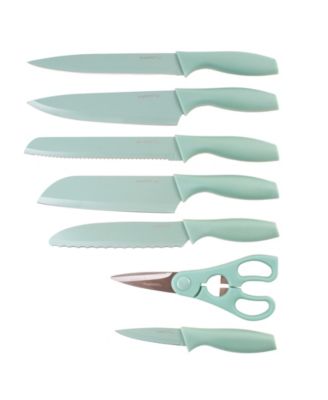 Leo 8-Piece Kitchen Knife Set with Universal Knife Block