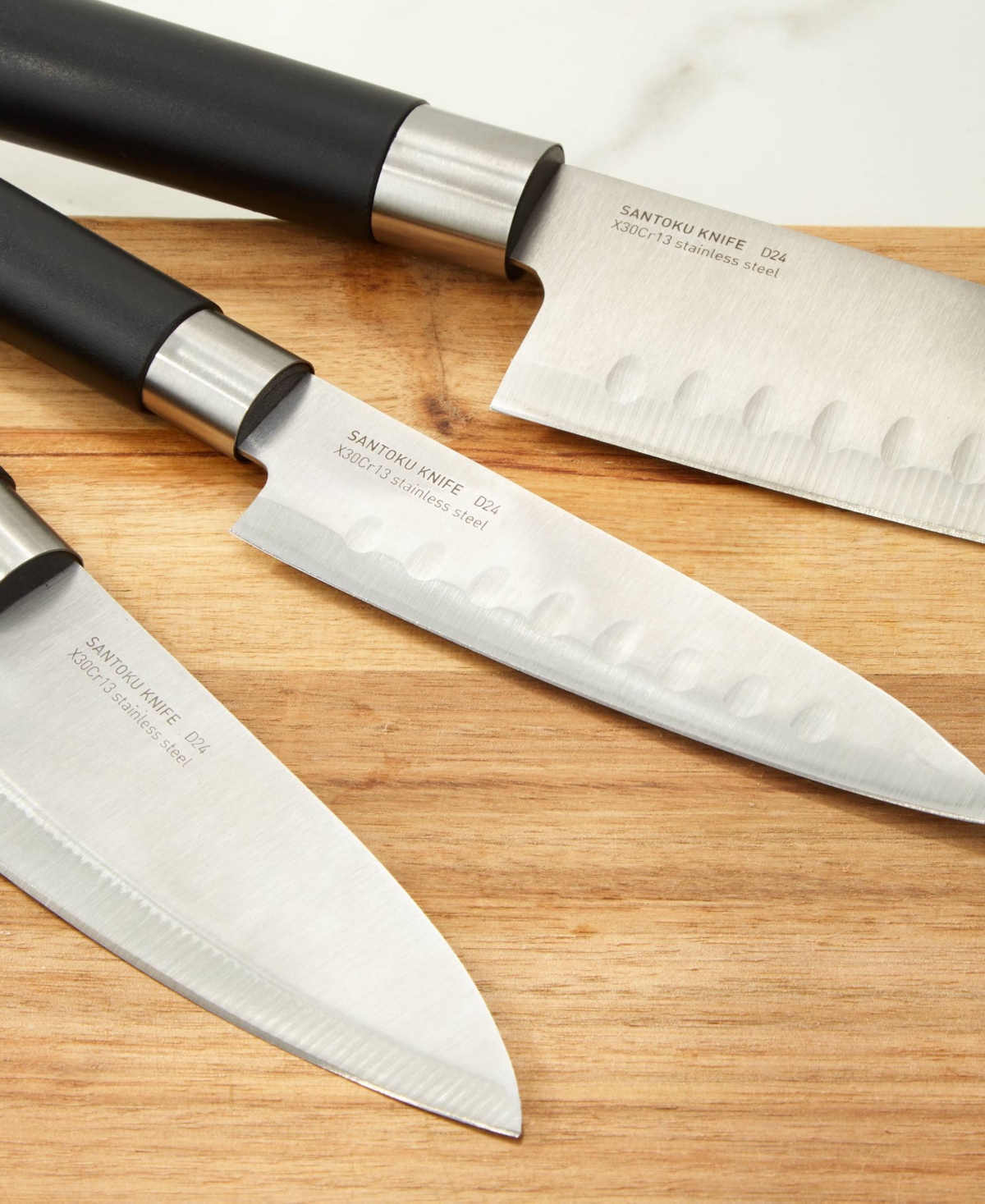 Berghoff Dina Codon 6.75" Scalloped Santoku Knife In Black
