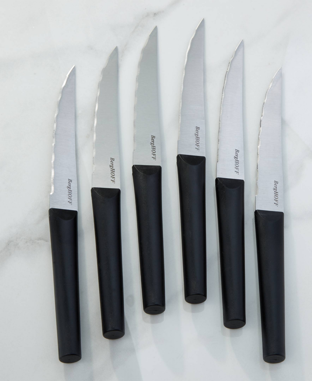 Berghoff Dina Matrix 6-piece Steak Knife Set In Black