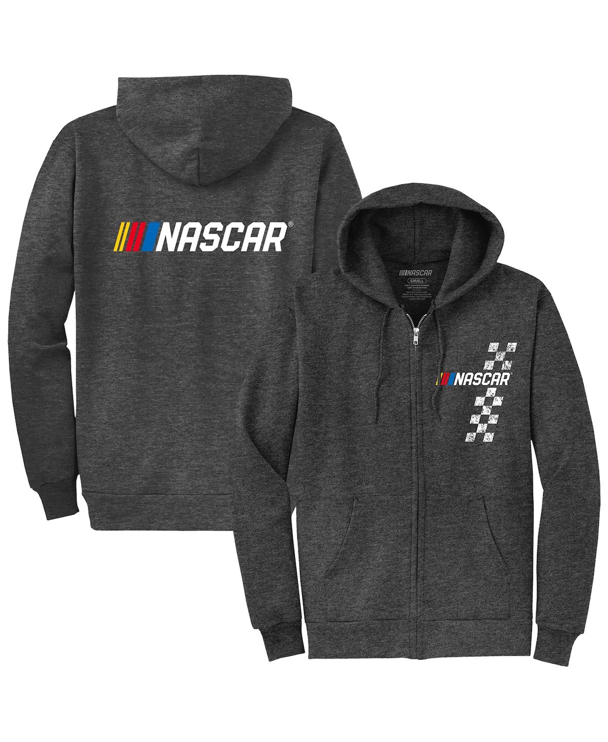 Men's Heather Charcoal Full-Zip Hoodie - Heather Charcoal