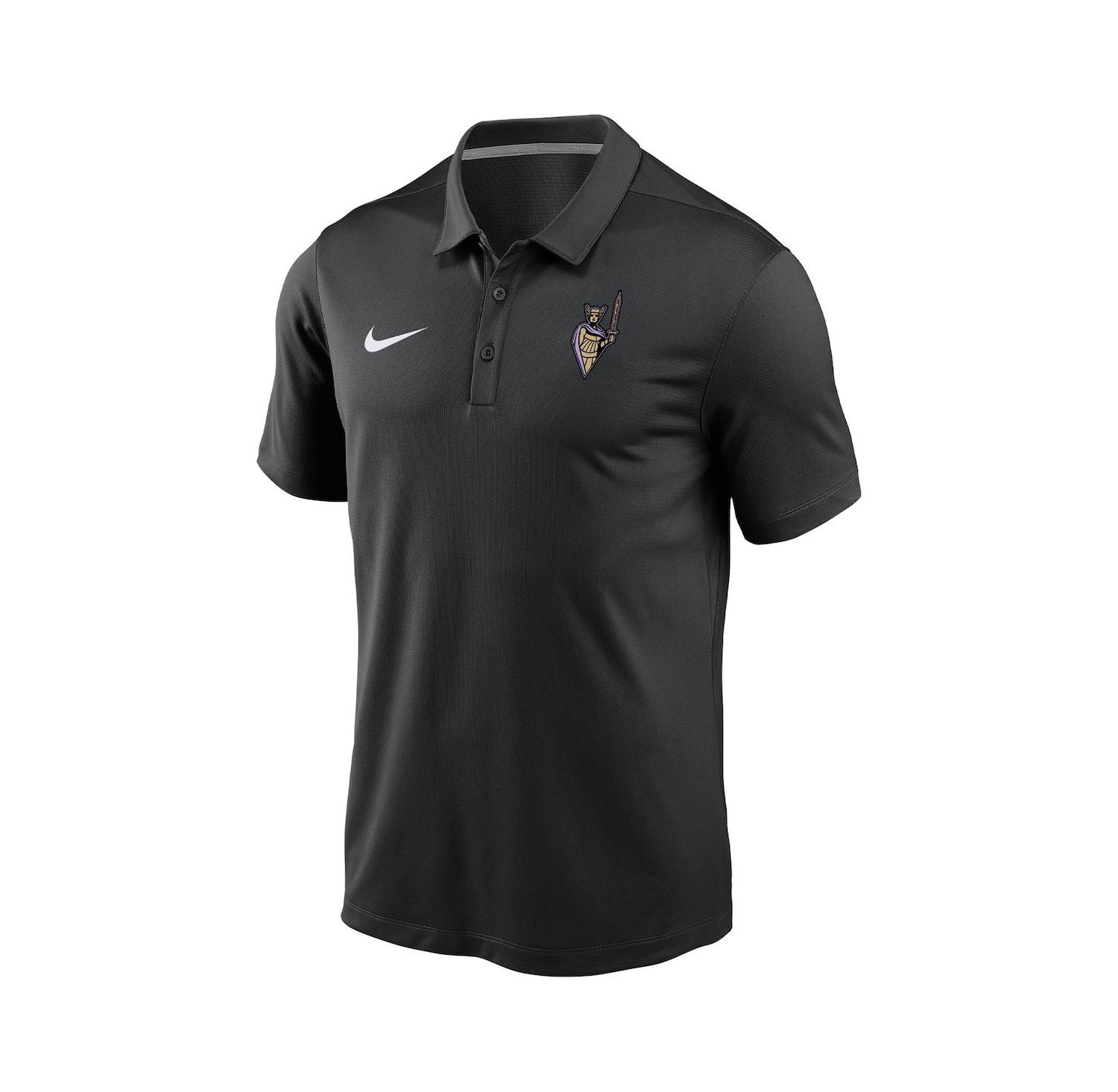 Men's and Women's Eclipse Black Golden State Valkyries Secondary Logo Varsity Polo Shirt