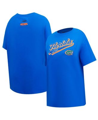Pro Standard - Women's Royal Florida Gators Script Tail Oversized Boyfriend T-Shirt