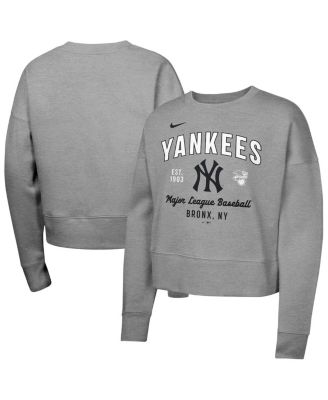 Nike - Big Girls Heather Gray New York Yankees Fleece Sweatshirt