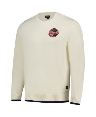 Men's and Women's Cream Indiana Fever Jacquard Pullover Sweater
