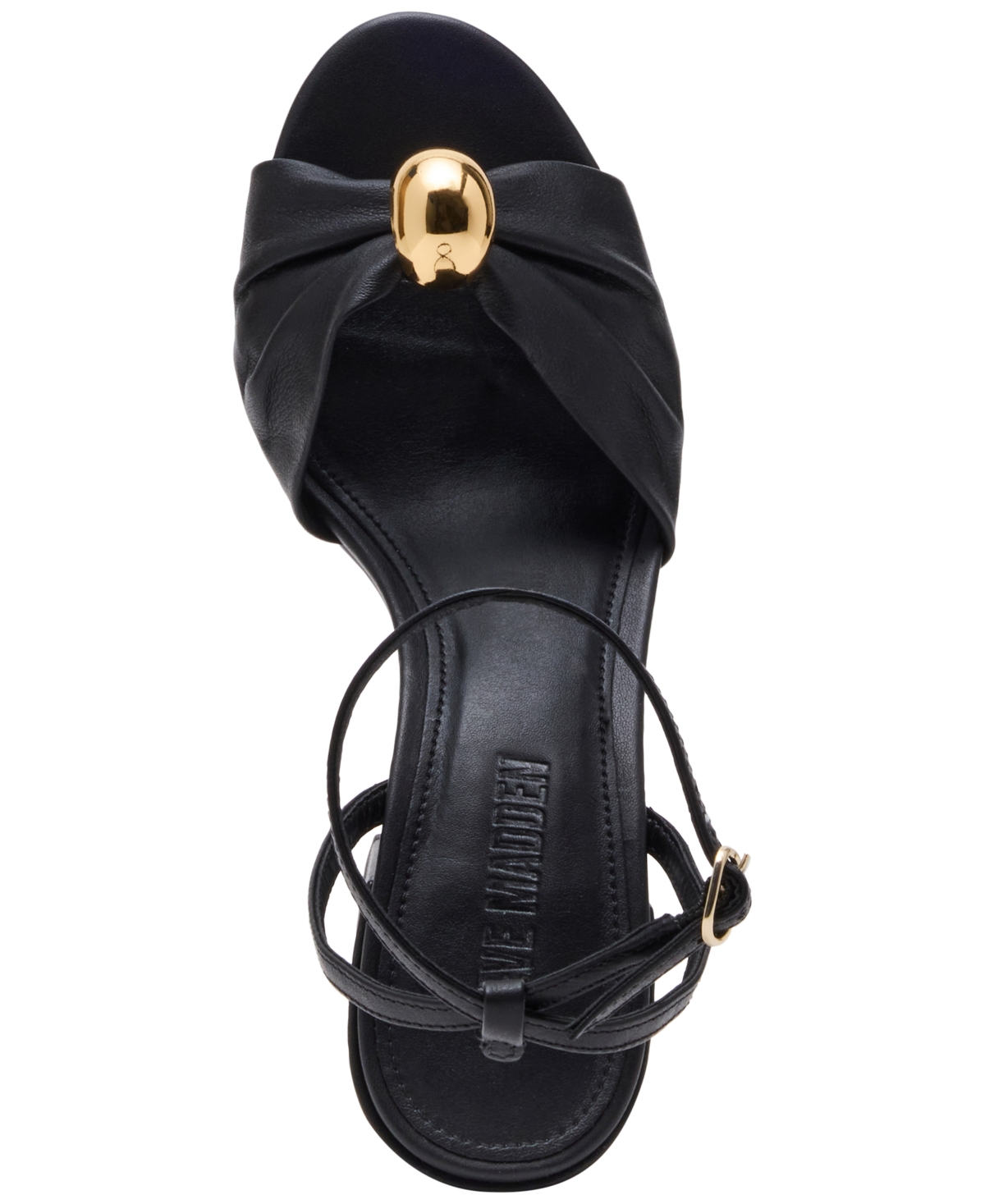 Steve Madden Caden Ankle Strap Sandal In Black