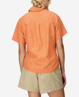 Women's Air Exchange UPF 40 Novelty Short Sleeve Camp Collar Shirt