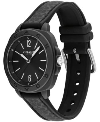 Women's Kitt Black Silicone Strap Watch, 35.4mm