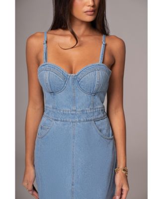 Women's Mara Denim Bustier Dress