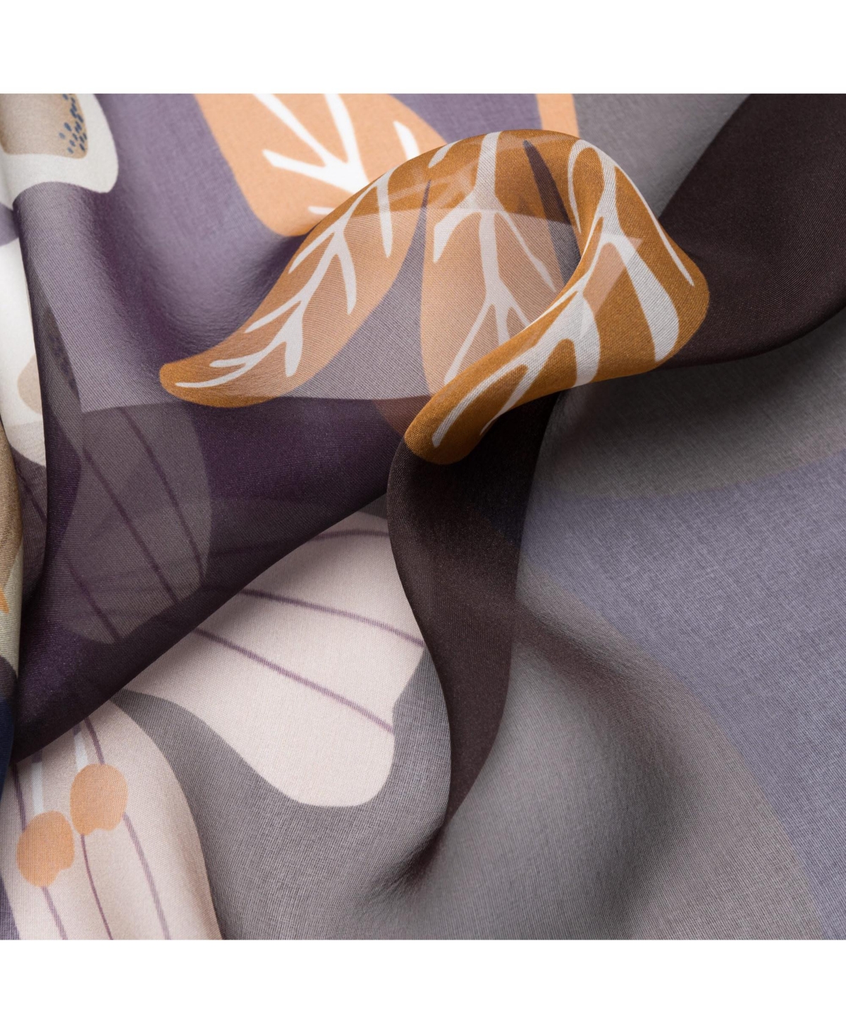 Matilda - Silk Scarf/Shawl for Women - Plum