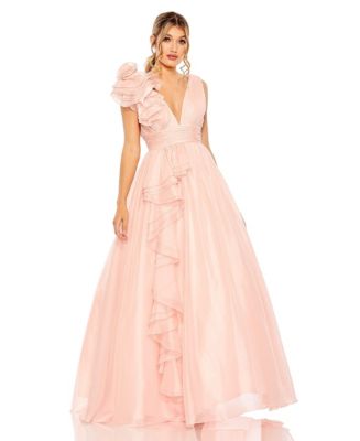 MAC DUGGAL フリルが美しい Vバック シフォン ハイ＆ロードレス 32136327_fpx.tif?$filterlrg$&
