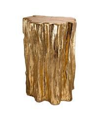 Magnesium Accent Stool Table – Rustic Tree Trunk Design