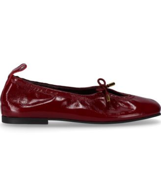Rosalind Onix Burgundy Leather Ballet Flats