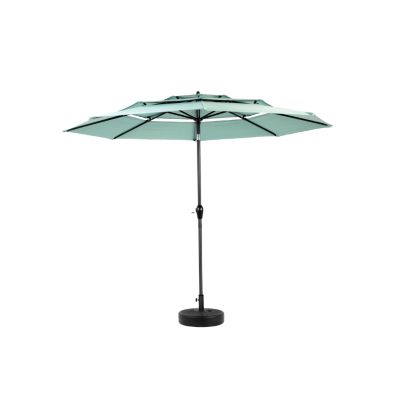 Streamdale 10ft 3-Tier Auto-Tilt Outdoor Patio Umbrella (Light Green)