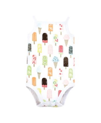 5Pk Natural Sleeveless Bodysuits