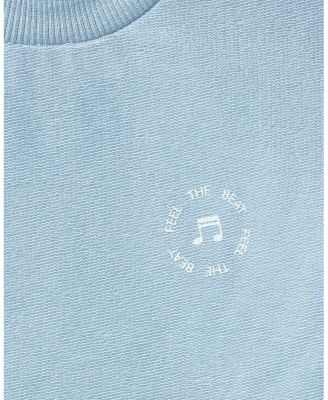 2 Piece Baby and Toddler "Feel The Beat" Stretch Tee and Shorts Set