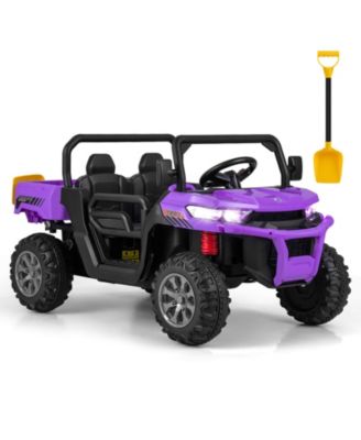 12V 2-Seater Ride-On Dump Truck – Remote, Music & Dump Bed