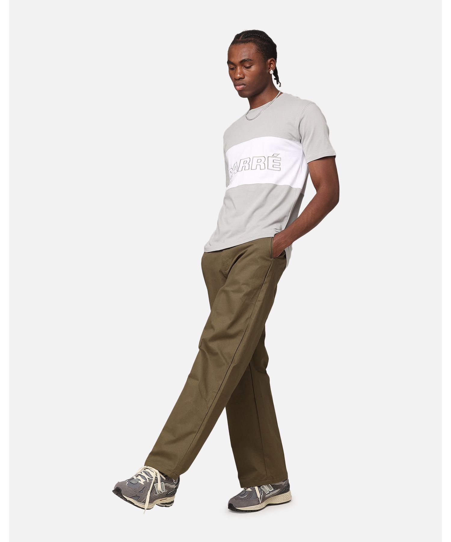 Men's Boost Panel T-Shirt - Maroon/White/Black S