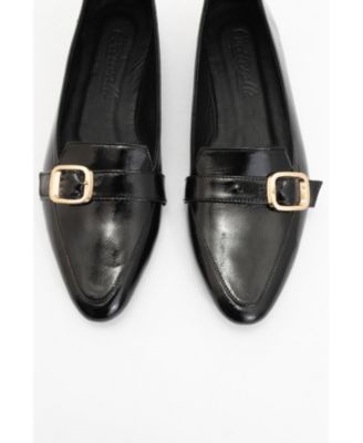 Women's Zarina Leather Pointed Toe Flats