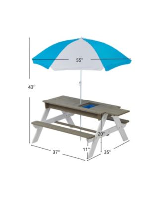 Streamdale Kids picnic/sand/water table with umbrella