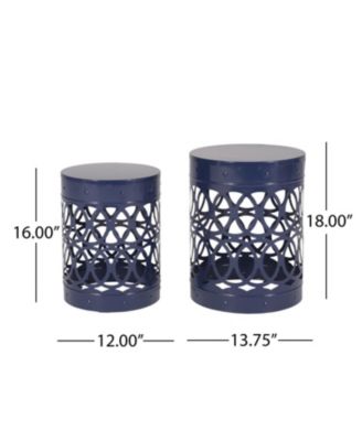 Streamdale Outdoor Metal S/2 end table