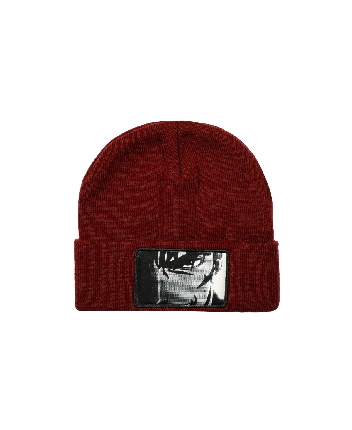 Men's Print Guts Face Adult Red Beanie-osfa - Guts face red