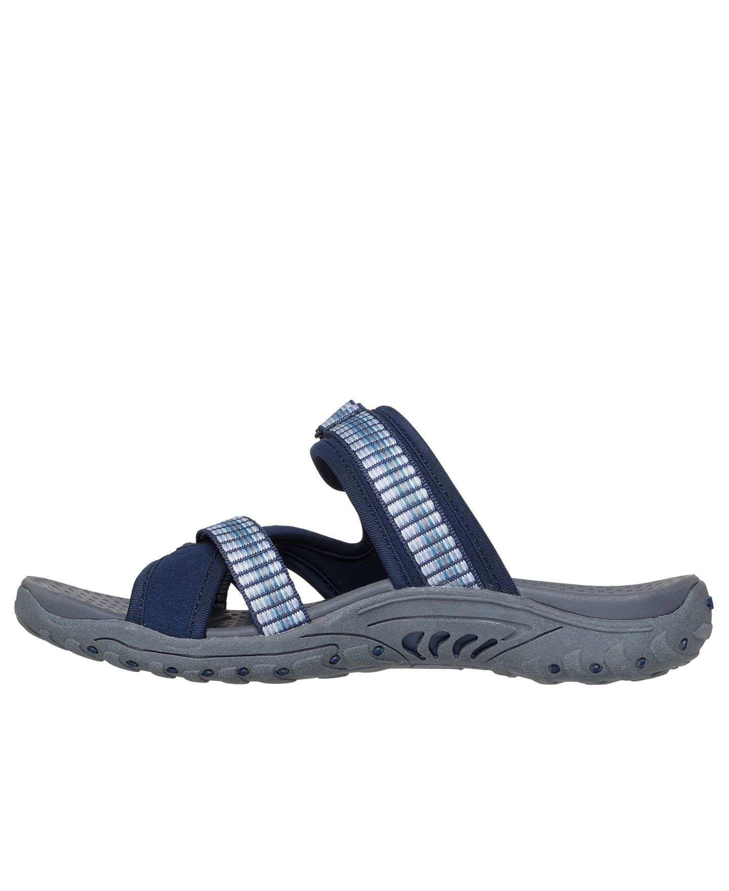 Женские сандалии Skechers Reggae - Color-Full Trail Slide, цвет: Тёмно-синий — фото 3