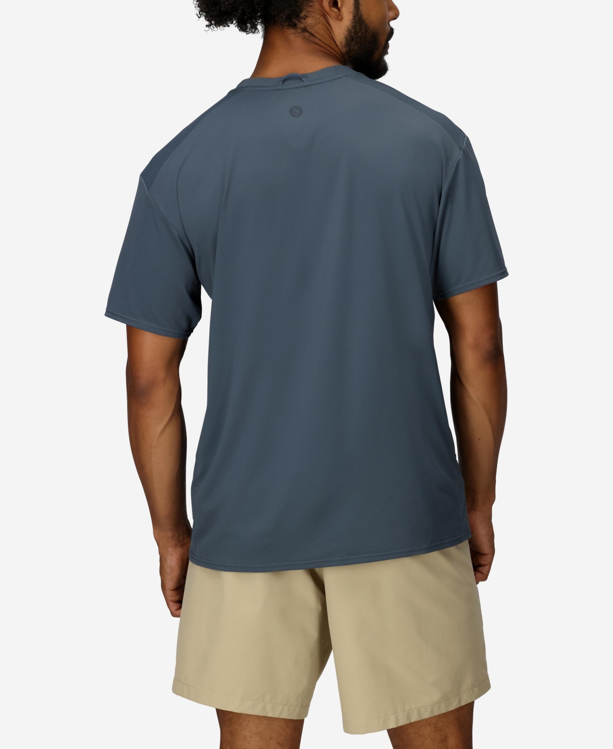 Marmot Airexchange Solarshield Upf Crewneck T-shirt In Blue