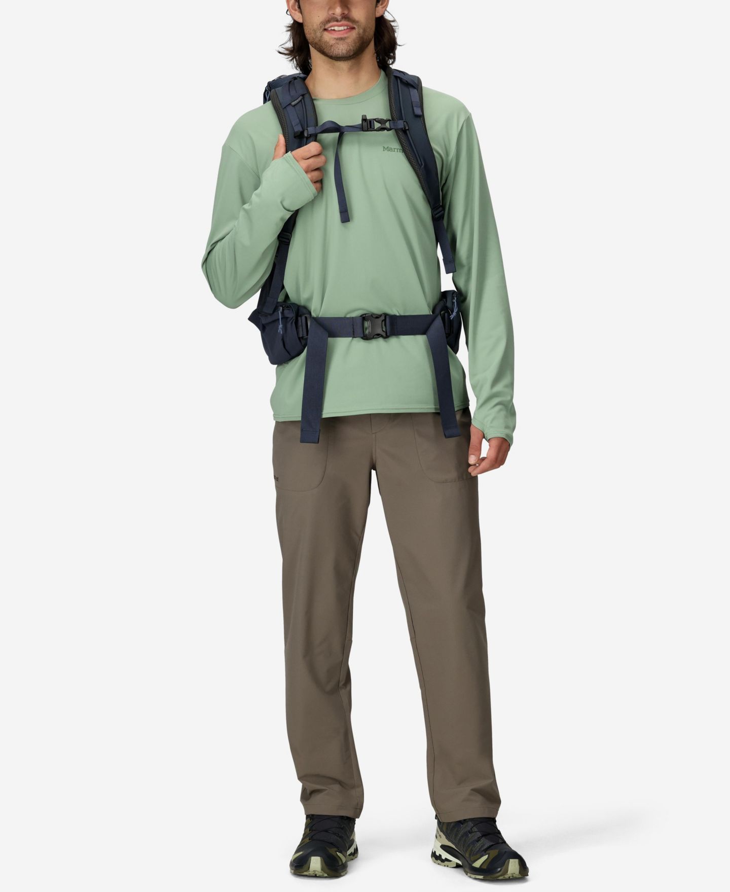 Мужские брюки Marmot AirExchange Ultraviolet Protection Factor 40 Pants, цвет: Claystone — фото 3