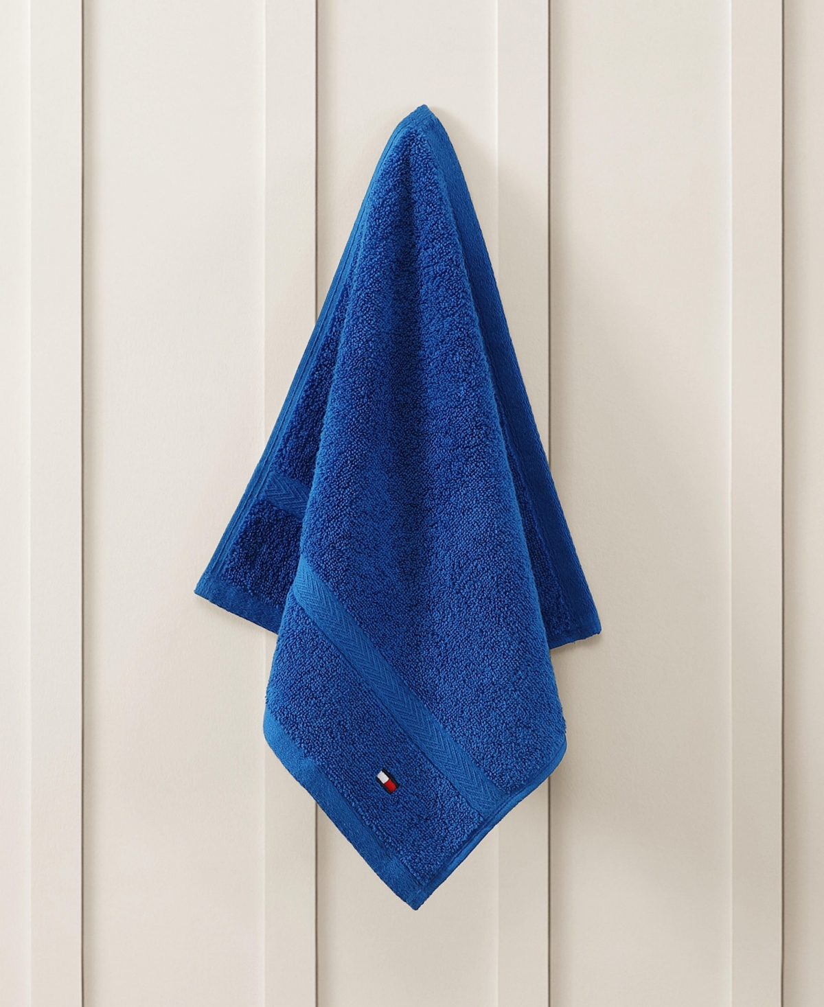 TOMMY HILFIGER HOME MODERN AMERICAN SOLID COTTON WASHCLOTH, 13" X 13" 