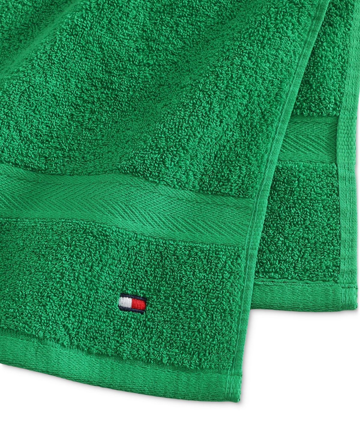 Tommy Hilfiger Home Modern American Solid Cotton Hand Towel, 16" X 26"