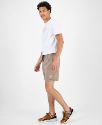 Men's Solid Drawstring Swim Trunks