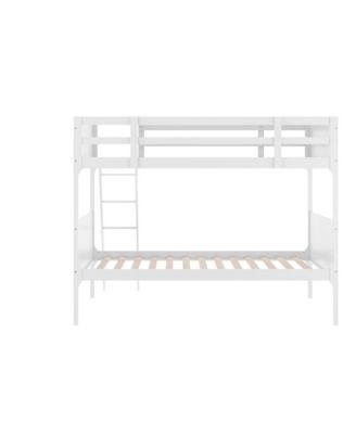 Samuel Kids Bunk Bed With Convertible, Solid Wood Slatted Frame And Easy-To-Climb Ladder With No Box Spring Required