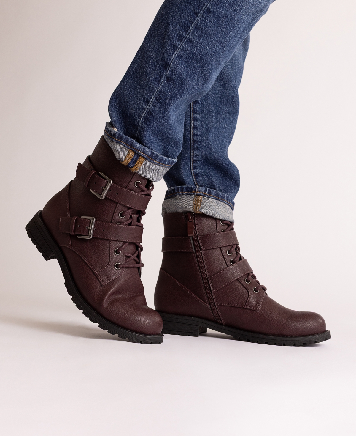 Journee Collection Juliah Buckle Boot In Animal Print