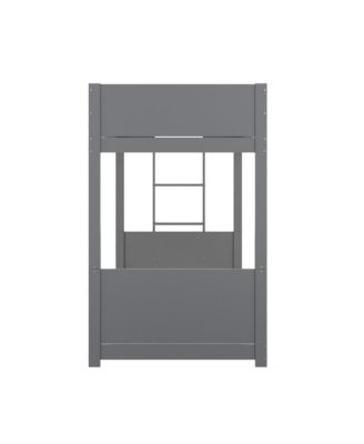 Samuel Kids Bunk Bed With Convertible, Solid Wood Frame And Easy-To-Climb Ladder With No Box Spring Required